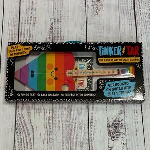 Tinkertar Rainbow Heart Wood Guitar for Beginners